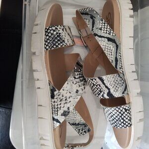 Circus by sam eldman snakeskin sandals